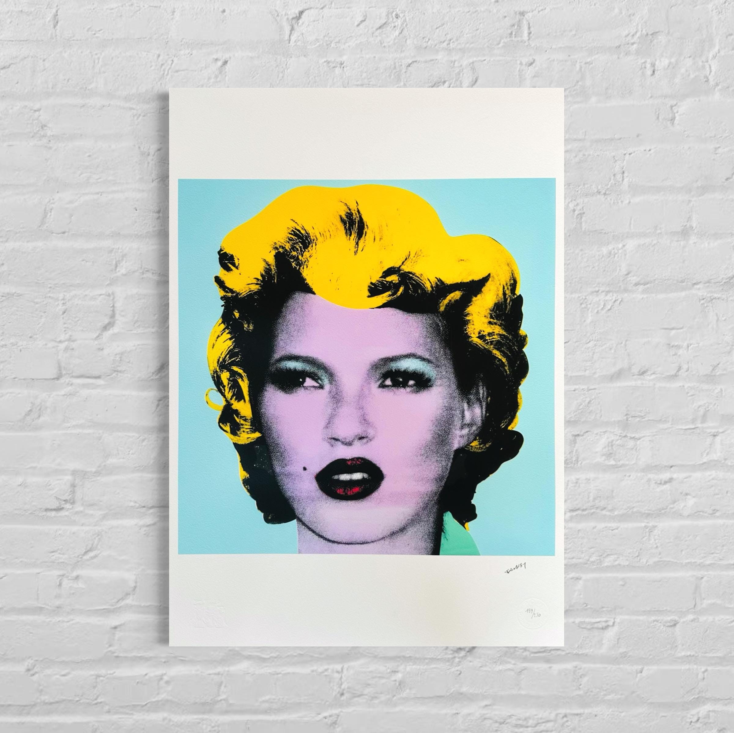 Genummerde editie BANKSY Kate Moss - Gesigneerd - certificaat - Wall Art, Grafitti Art, Lithograph, Stencil Art